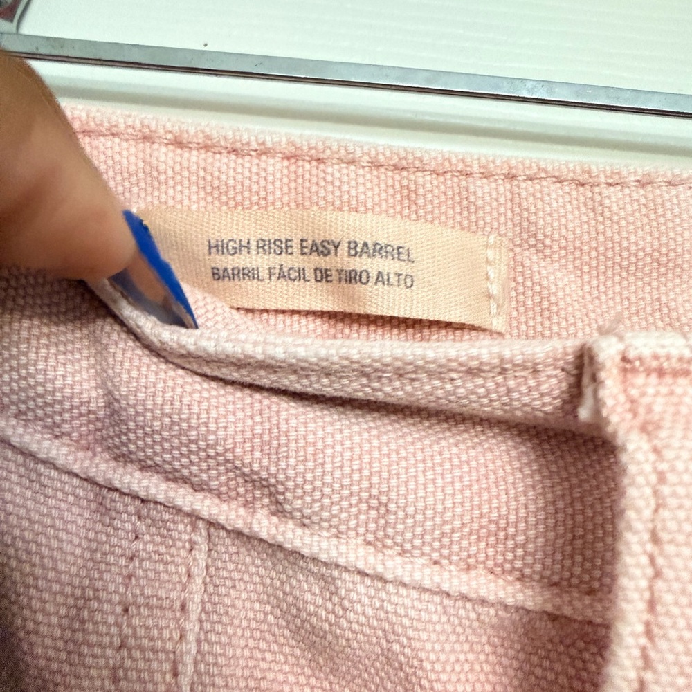 Universal Thread Blush Pink Barrel Jeans - Picture 4 of 4